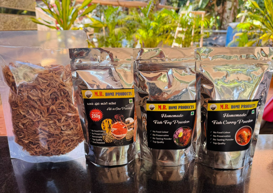 combo pack- 150g dry prawns + 250g masala X3 packs
